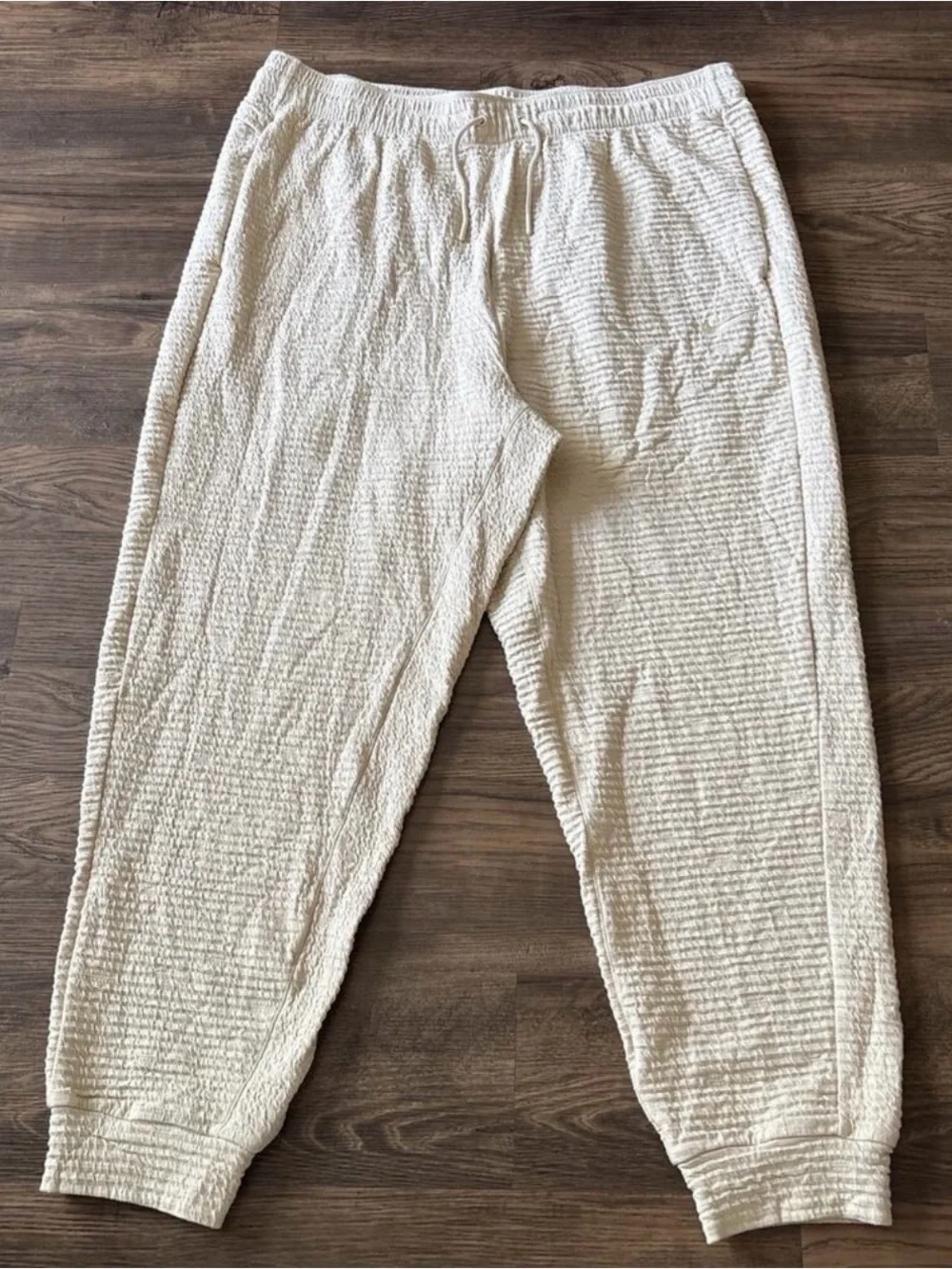 Nike Dri-FIT Flex Yoga Joggers Men’s 2XLT Beige Tapered Training Pants Tall